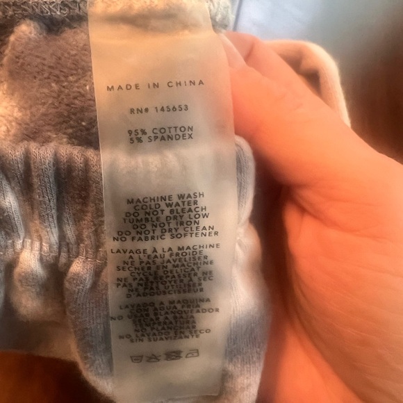 AR-33 Blue and CreamTie-Dye Joggers - Medium - Picture 4 of 7